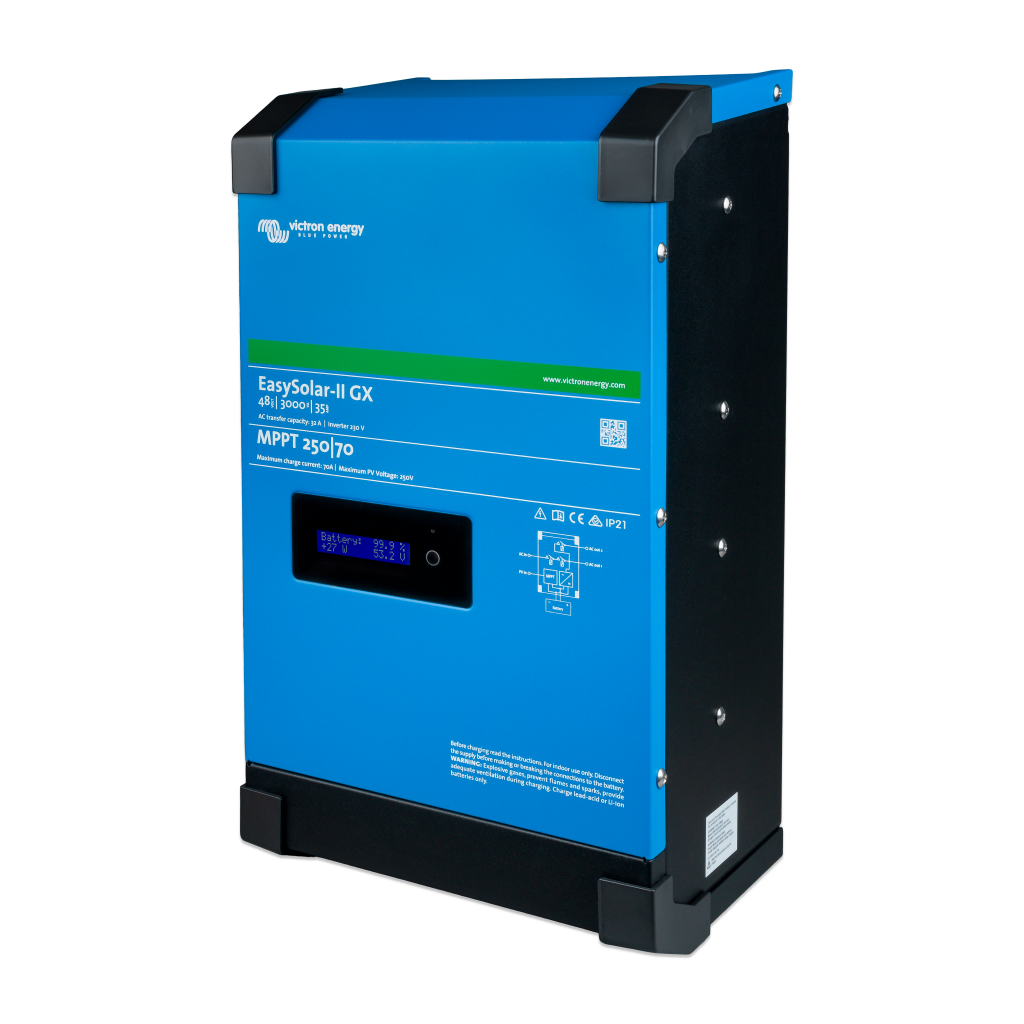 870 - Гибридный инвертор/зарядное устройство Victron Energy EasySolar-II 48/3000/35-32 MPPT 250/70 GX